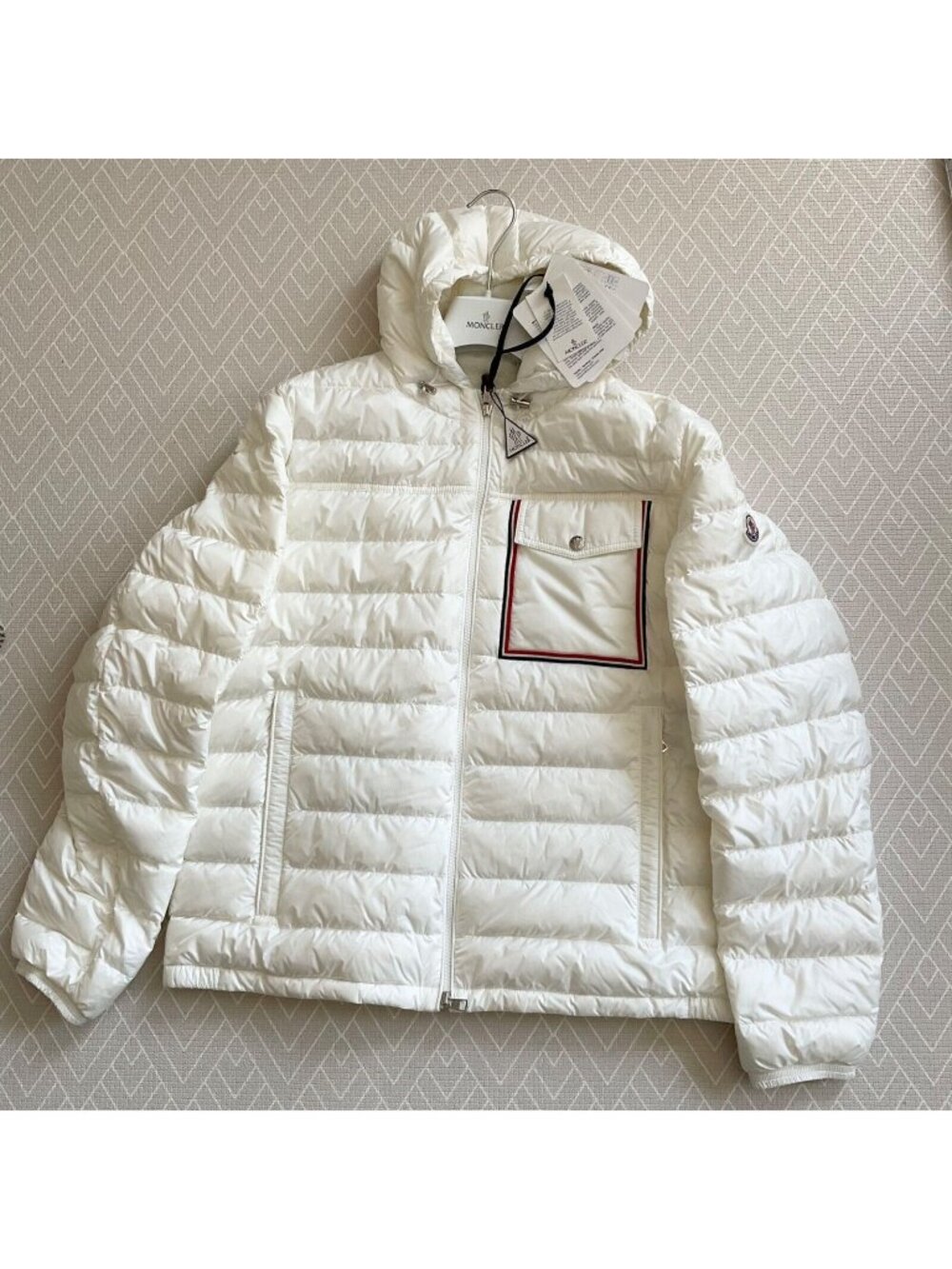 Moncler Mens Lihou Short Down short hoodie skii Coat Jacket Size XL IT5